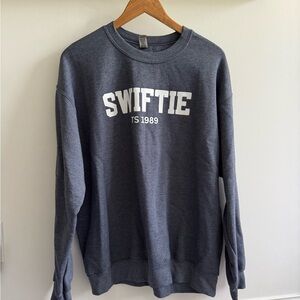 Gildan Swiftie Charcoal Crewneck Sweater